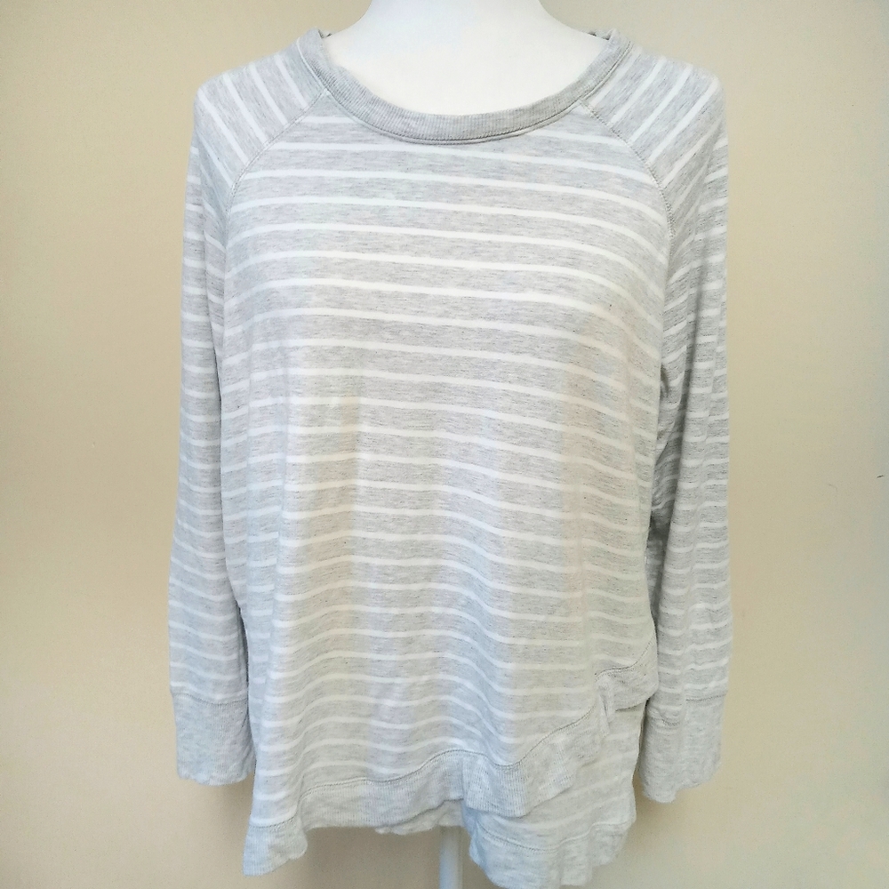 Active Life Modal Athleisure Gray Striped Soft top